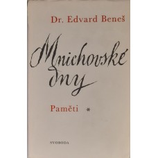 Edvard Beneš - Mnichovské dny