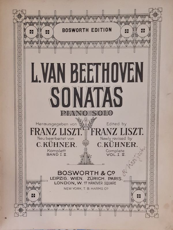Franz Liszt, Ludwig Van Beethoven - Sonaten
